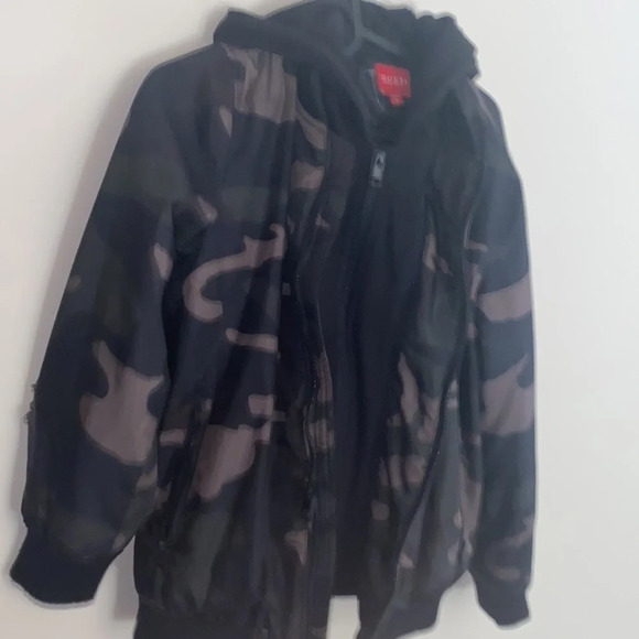 Guess Camo  bomber jacket Sz 12 - Picture 12 of 12